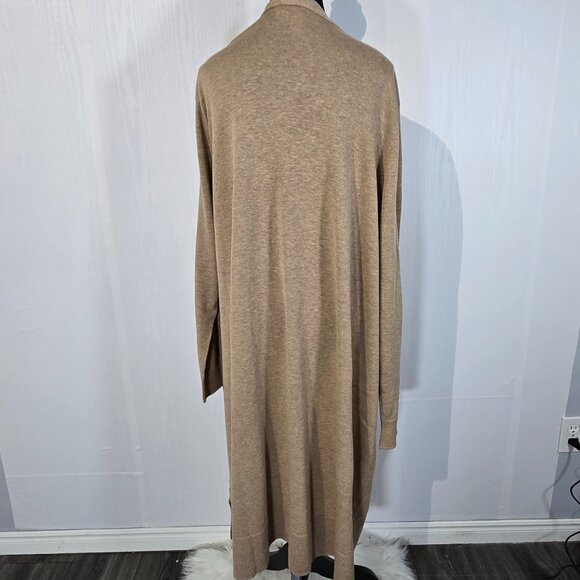 NWT | Long Duster Cardigan Camel/Tan Knit Oversized Pockets | 4XL - Picture 2 of 7